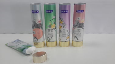 D35 90g 납작하게 타원형 타원형 치약 튜브 황금 각인 분파 Flexo 인쇄